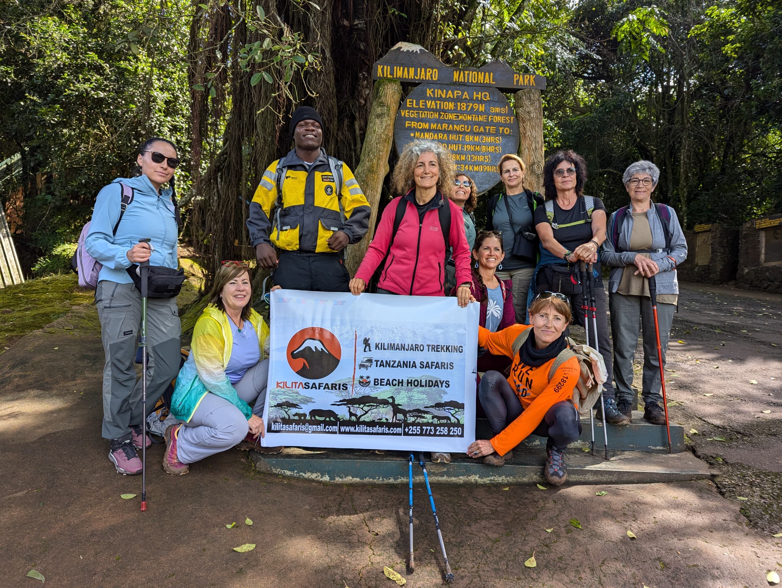 Group climbing Mount Kilimanjaro